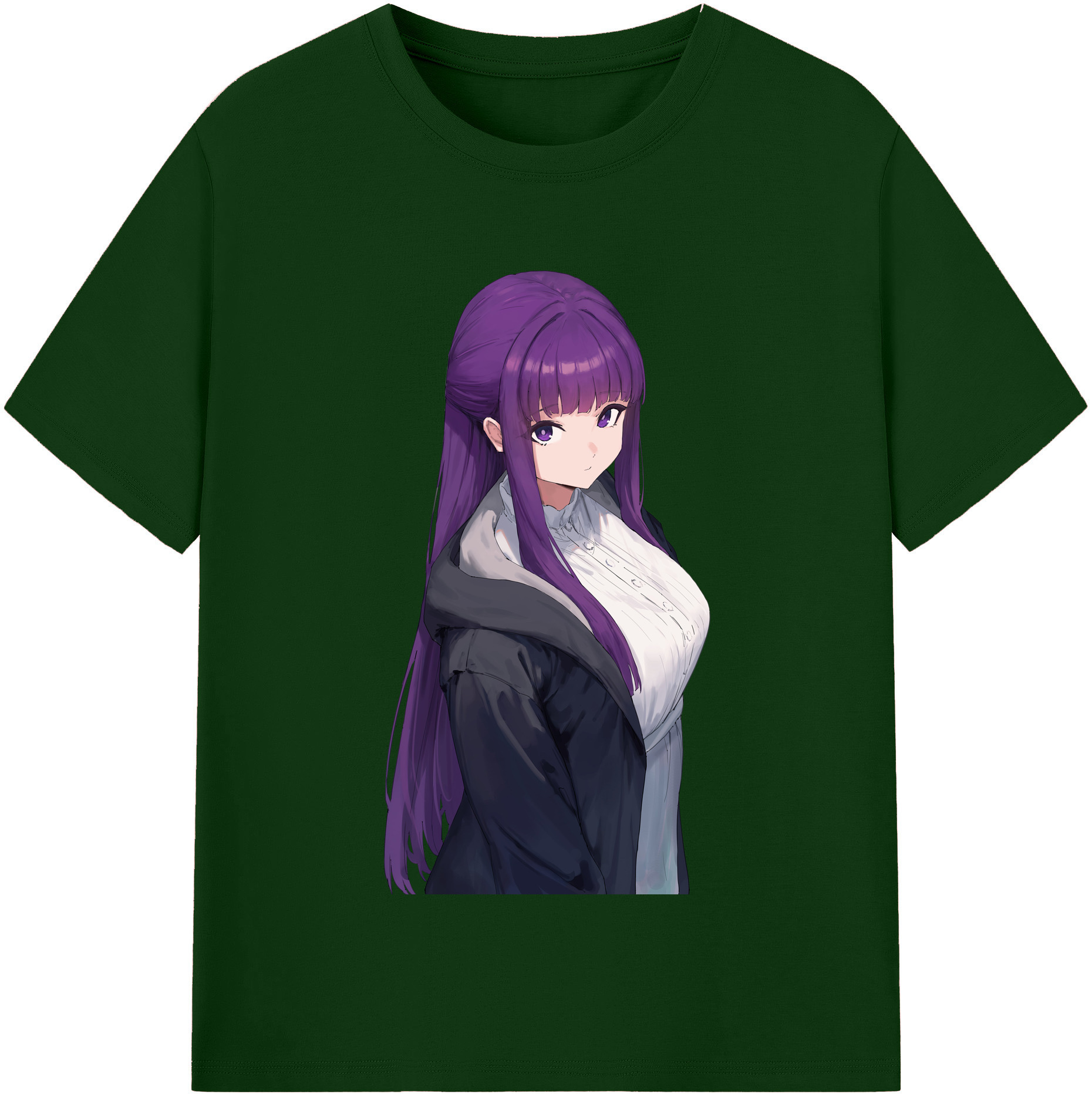（画像用） 葬送のフリーレン Frieren 綿100％半袖Tシャツ（フロントプリント）